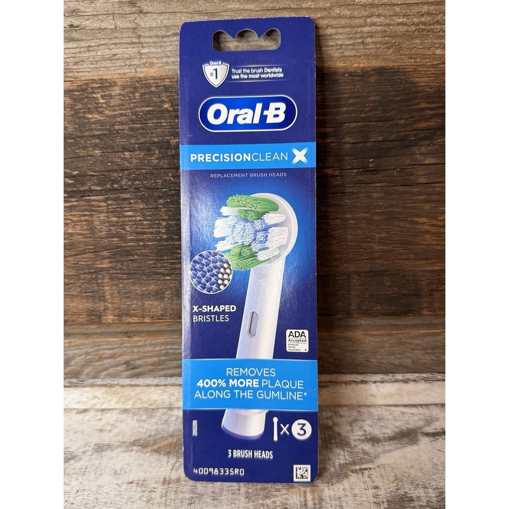 GENUINE Oral-B‎ Precision Clean Sonic Toothbrush Heads 3 Brush Pack | MSRP = $28